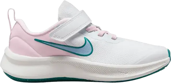 Nike Star Runner 3 PS &#039;White Pink Mineral Teal&#039;
