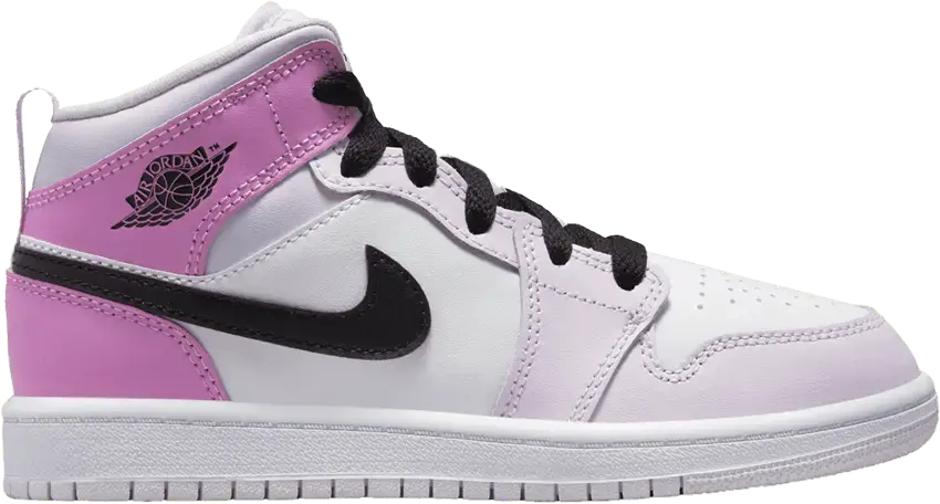  Jordan 1 Mid Barely Grape (PS)