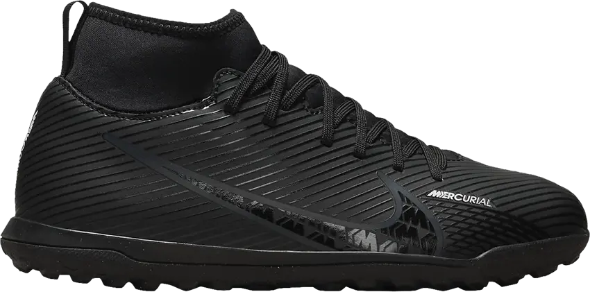  Nike Mercurial Superfly 9 Club TF GS &#039;Black Dark Smoke Grey&#039;
