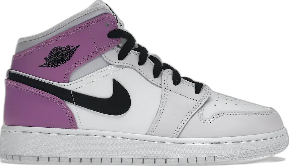  Jordan 1 Mid Barely Grape (GS)