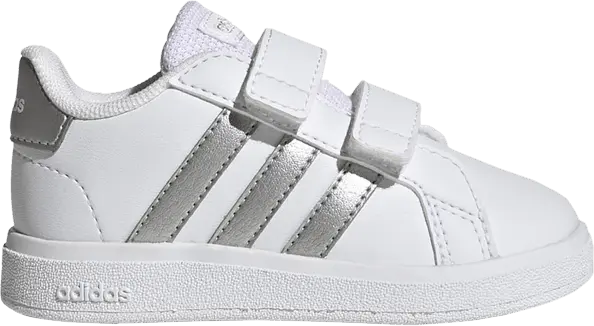  Adidas Grand Court 2.0 I &#039;White Matte Silver&#039;