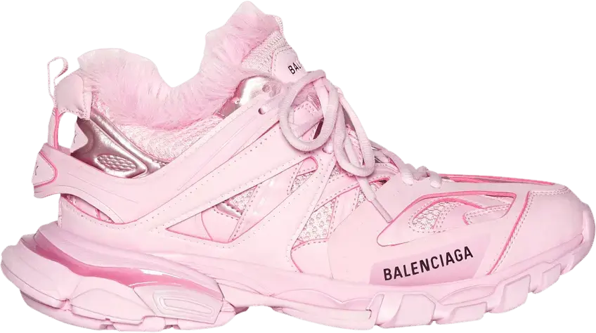  Balenciaga Wmns Track Trainer &#039;Fake Fur - Pink&#039;