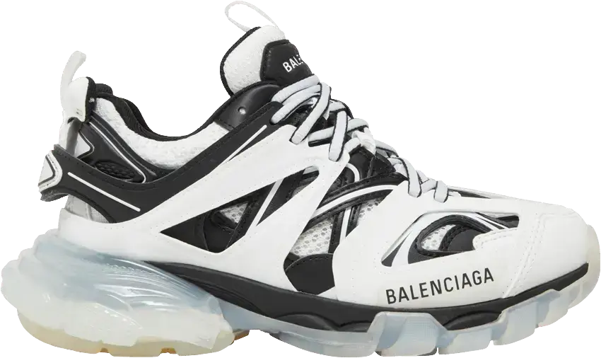 Balenciaga Wmns Track Sneaker &#039;Clear Sole - White Black&#039;