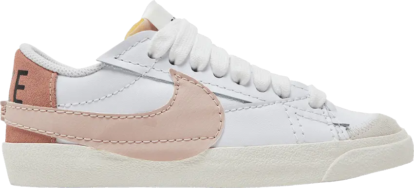  Nike Blazer Low 77 Jumbo White Pink Oxford (Women&#039;s)