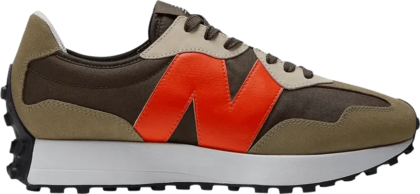  New Balance 327 &#039;True Olive Vibrant Orange&#039;