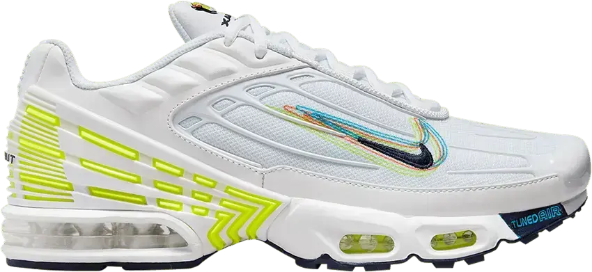  Nike Air Max Plus 3 3D Swoosh White Volt