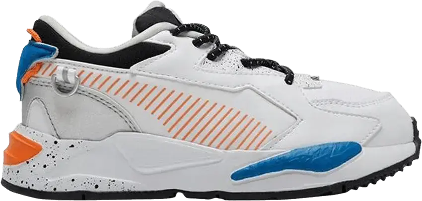  Puma RS-Z AC Little Kid &#039;Astronauts - White Vibrant Orange&#039;