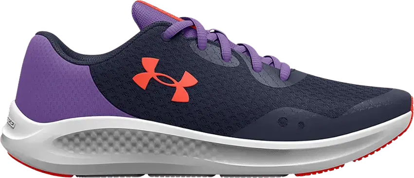  Under Armour Charged Pursuit 3 GS &#039;Utility Blue Vivid Lilac&#039;