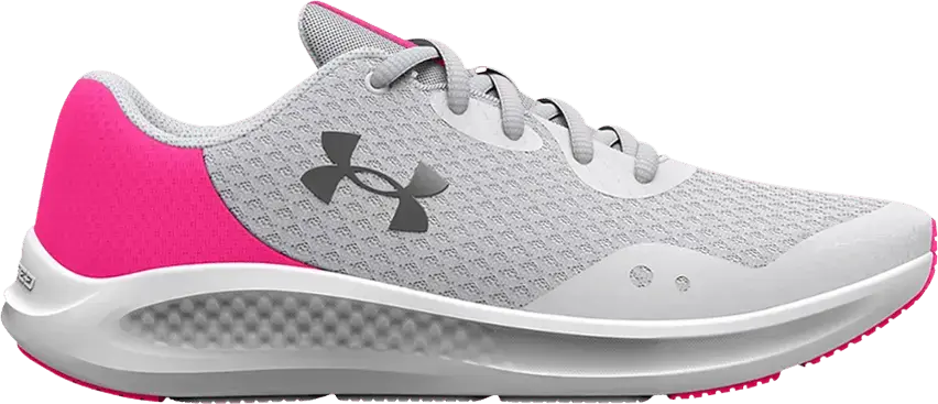  Under Armour Charged Pursuit 3 GS &#039;Halo Grey Electro Pink&#039;