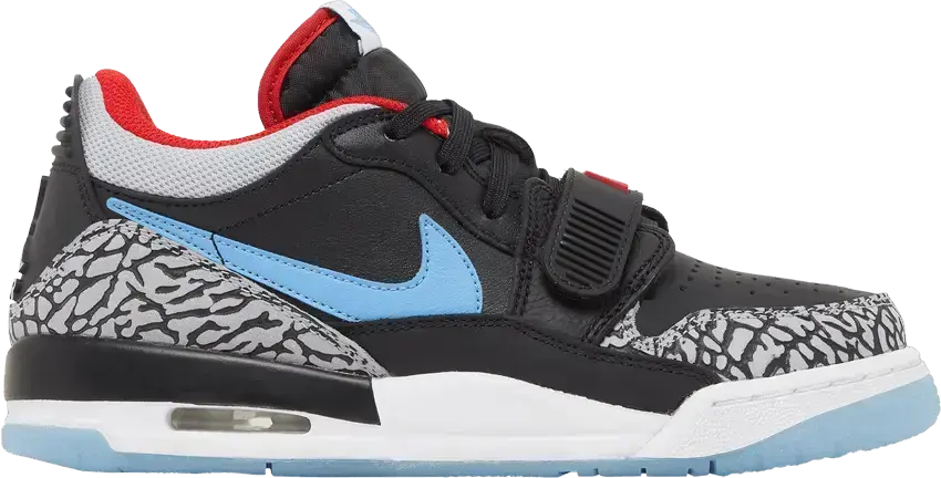  Jordan Legacy 312 Low Black Valor Blue (GS)