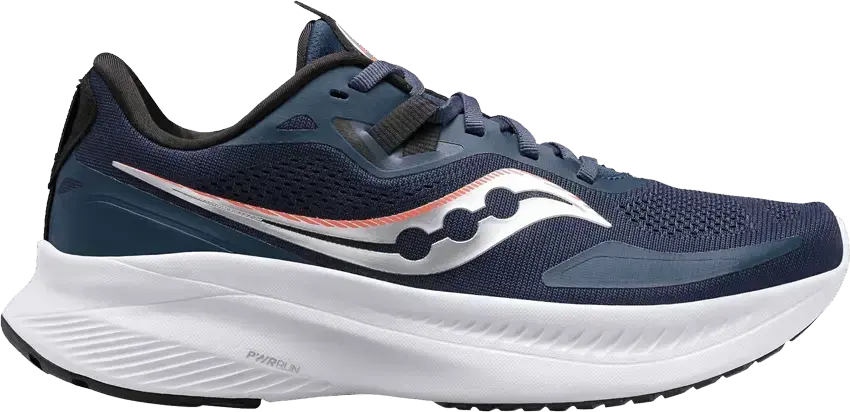  Saucony Wmns Guide 15 &#039;Navy Silver&#039;