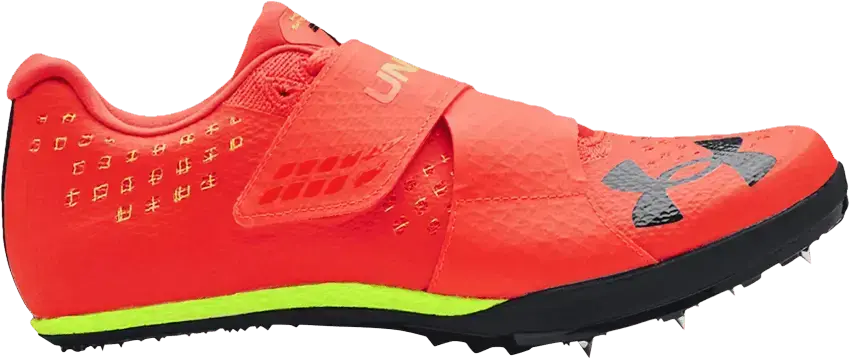 Under Armour HOVR Skyline Long Jump Track Spikes &#039;Phoenix Fire&#039;