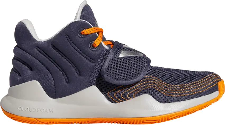  Adidas Deep Threat Primeblue J &#039;Shadow Navy Orange Rush&#039;