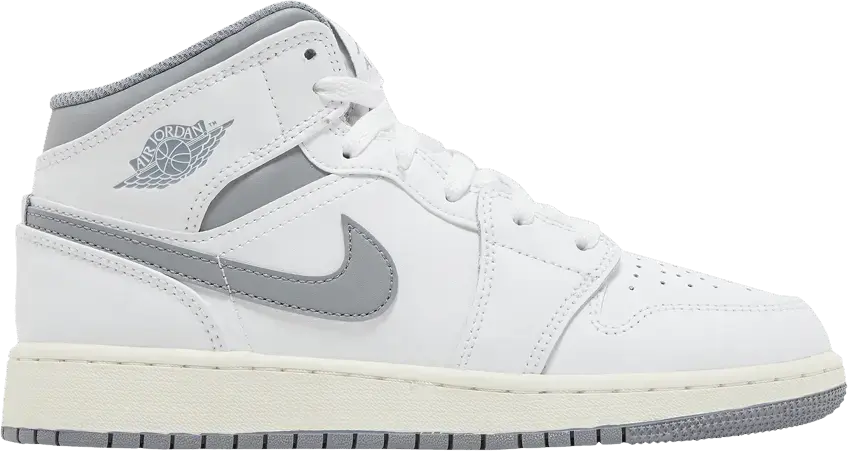  Air Jordan 1 Mid Neutral Grey (GS)