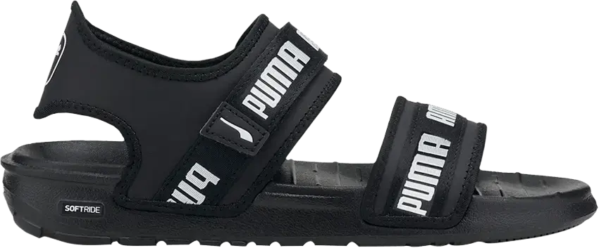  Puma Wmns Softride Slide &#039;Wordmark - Black White&#039;