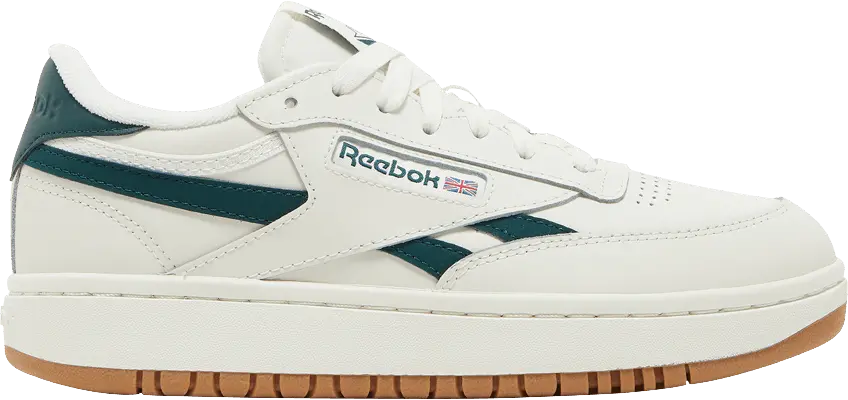  Reebok Club C Double Revenge Chalk Forest Green (Women&#039;s)