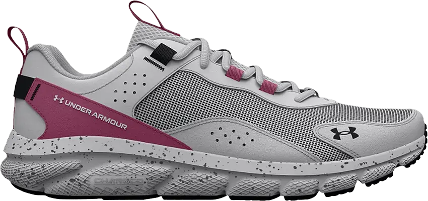  Under Armour Wmns Charged Verssert &#039;Grey Pace Pink&#039;