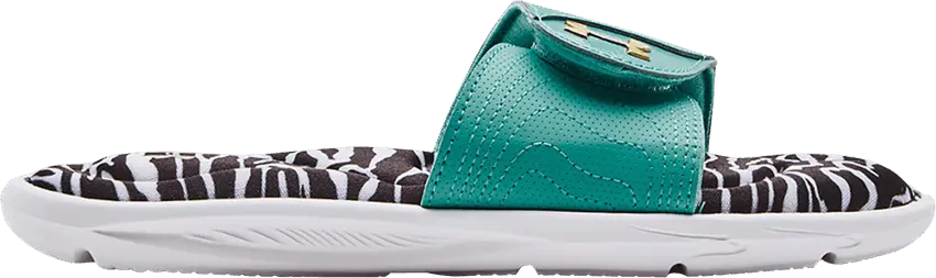  Under Armour Wmns Ignite 6 Graphic Footbed Slide &#039;White Neptune&#039;