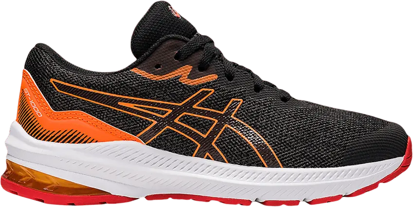  Asics GT 1000 11 GS &#039;Graphite Grey Fiery Red&#039;