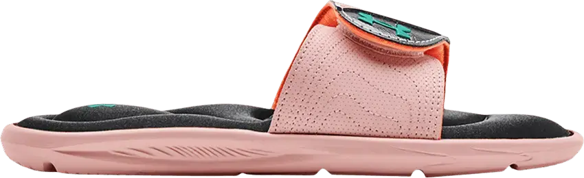  Under Armour Wmns Ignite 6 Graphic Strap Slide &#039;Retro Pink&#039;