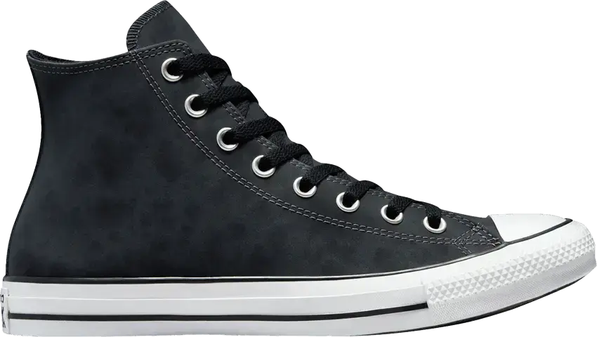  Converse Chuck Taylor All Star Distressed Leather High &#039;Dark Smoke Grey Black&#039;