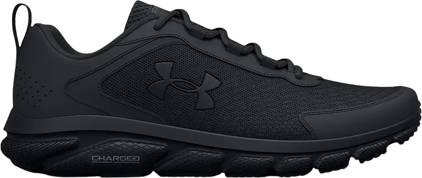  Under Armour Charged Assert 9 6E Wide &#039;Triple Black&#039;