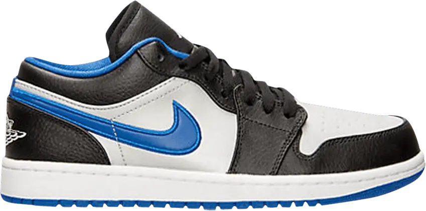  Jordan 1 Low Black Game Royal Metallic Platinum