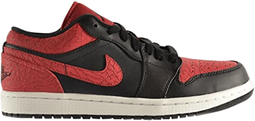  Jordan 1 Low Bred Elephant Print