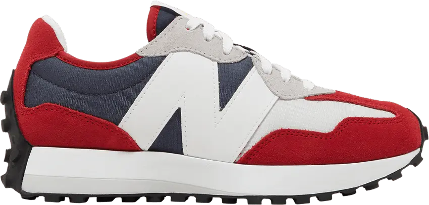  New Balance 327 Natural Indigo Team Red