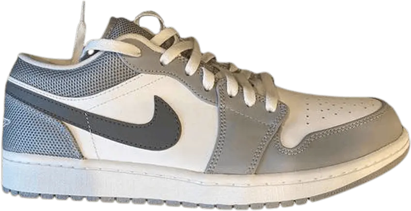  Jordan 1 Low White Cool Grey Wolf Grey