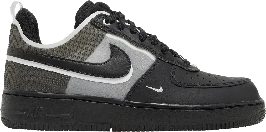  Nike Air Force 1 Low React Black White