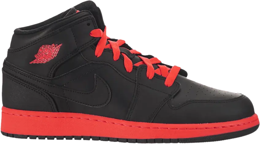  Jordan 1 Mid Black Infrared (GS)