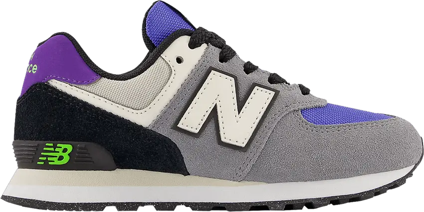  New Balance 574 Little Kid Wide &#039;Gunmetal Aura&#039;