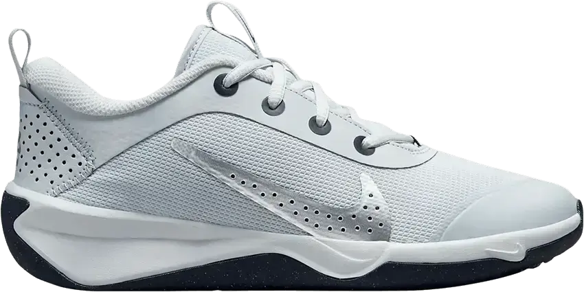  Nike Omni Multi-Court GS &#039;Pure Platinum Metallic Silver&#039;