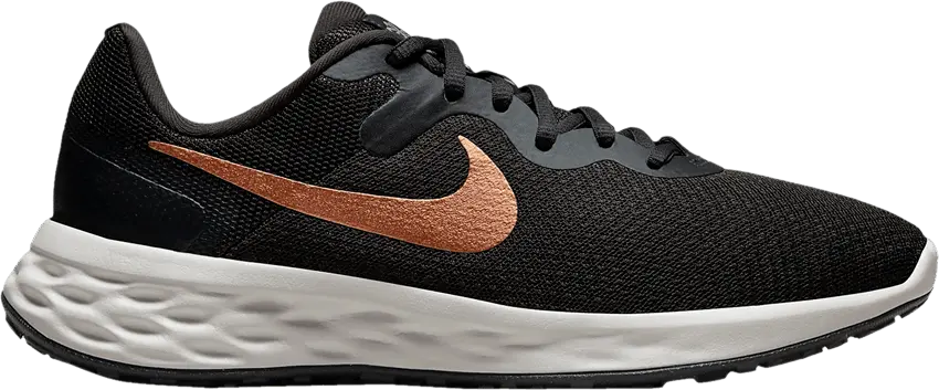  Nike Wmns Revolution 6 Next Nature Wide &#039;Black Metallic Copper&#039;