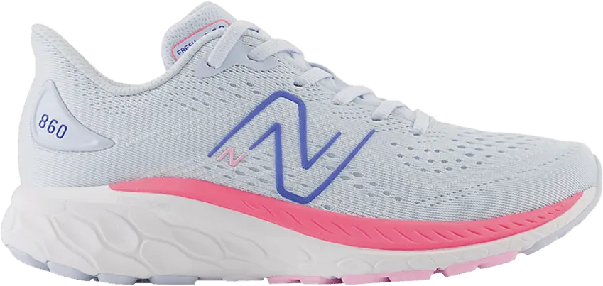  New Balance Fresh Foam X 860v13 Big Kid Wide &#039;Moon Dust Neon Pink&#039;