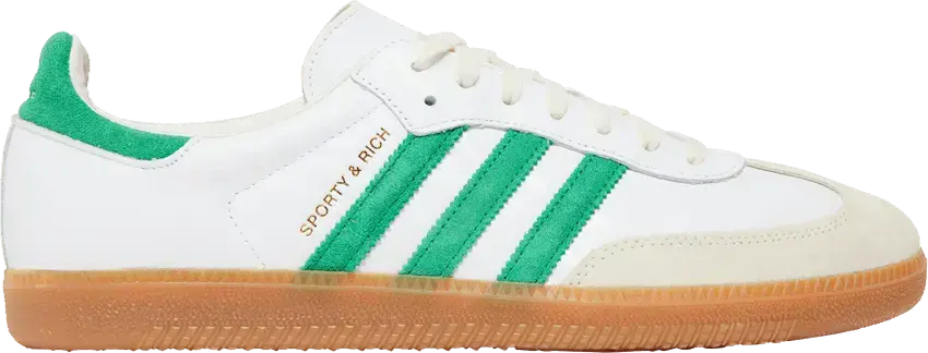  Adidas Sporty &amp; Rich x Samba OG &#039;White Green&#039;