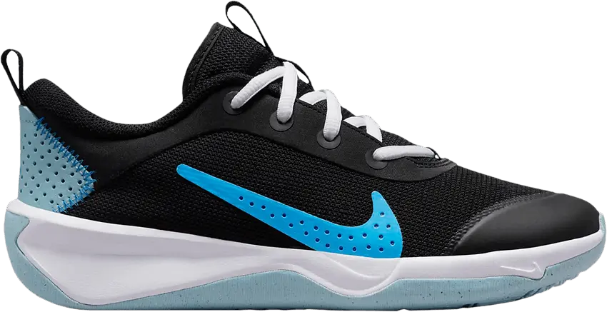  Nike Omni Multi-Court GS &#039;Black Blue Lightning&#039;