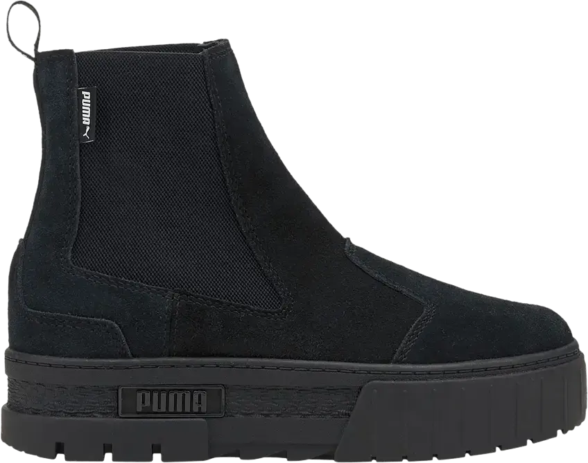  Puma Wmns Mayze Chelsea Suede &#039;Triple Black&#039;