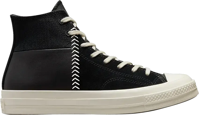  Converse Chuck 70 Crafted Leather High &#039;Black Egret&#039;