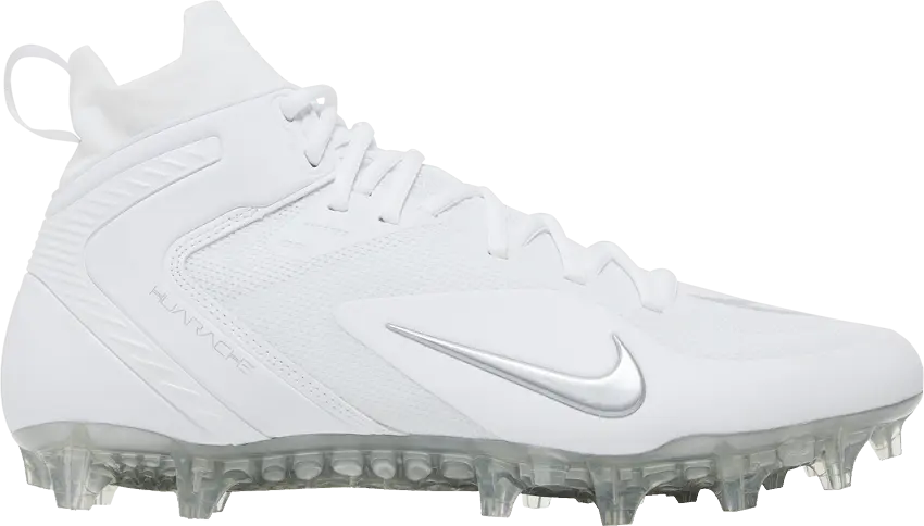  Nike Alpha Huarache 8 Elite &#039;White Metallic Silver&#039;