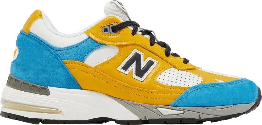  New Balance Sneakersnstuff x Wmns 991 Made in England &#039;Blue Yellow&#039;