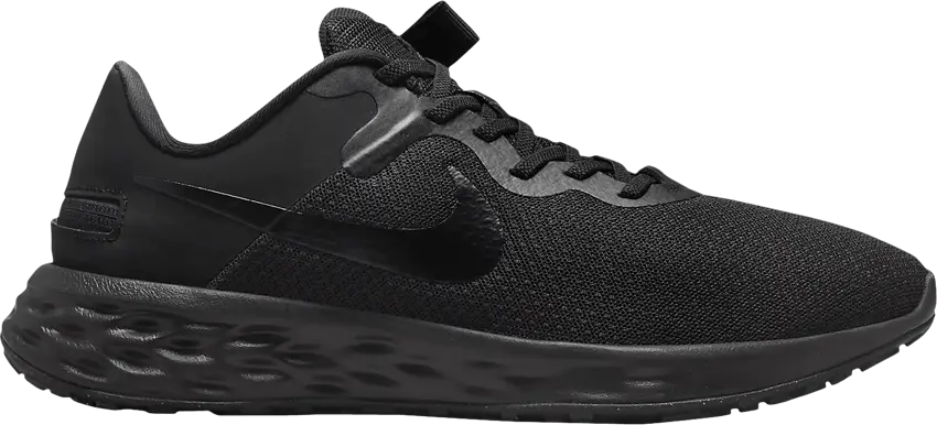  Nike Revolution 6 FlyEase Next Nature Extra Wide &#039;Triple Black&#039;