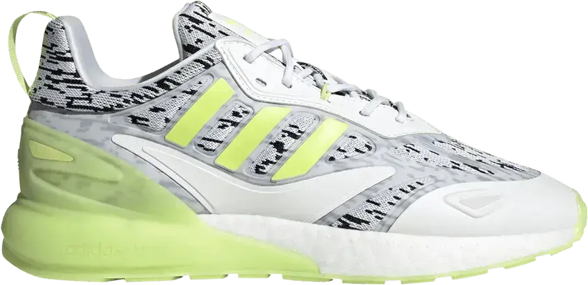  Adidas ZX 2K Boost 2.0 &#039;Digi - White Pulse Lime&#039;