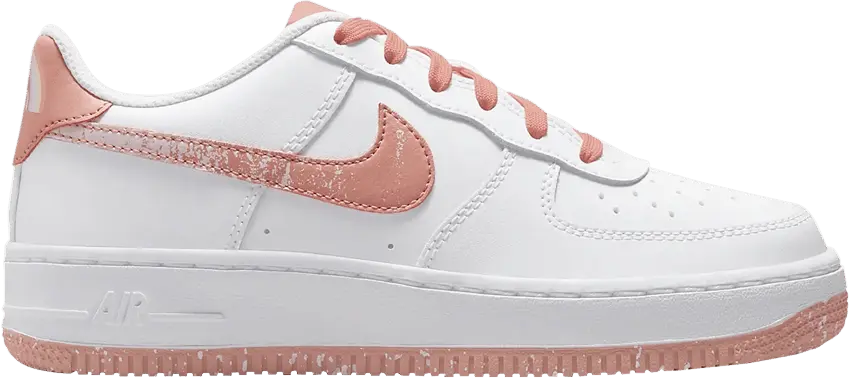  Nike Air Force 1 Low LV8 White Light Madder Root (GS)