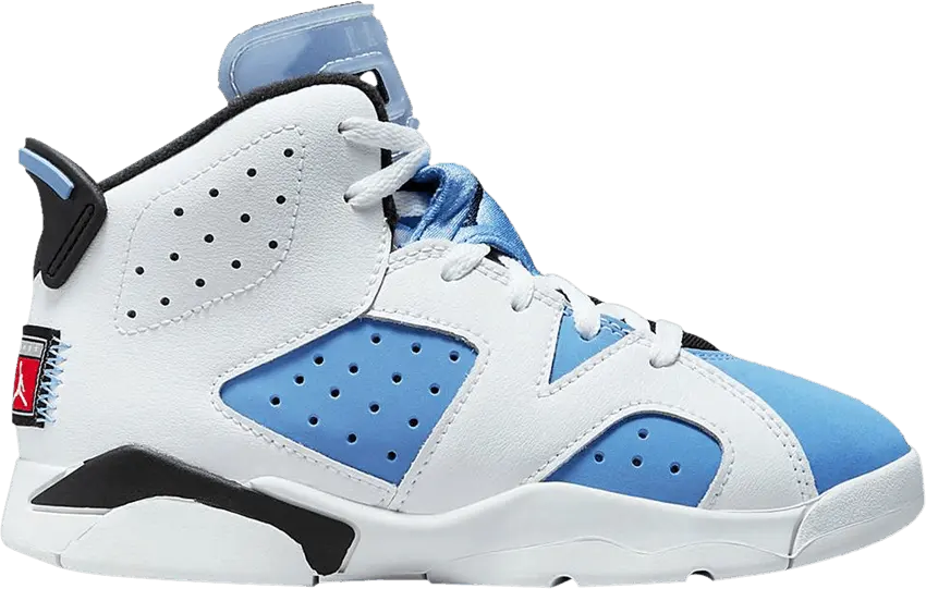  Jordan 6 Retro UNC White (PS)