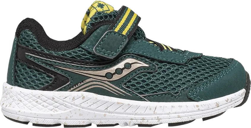  Saucony Ride 10 Big Kid &#039;Green Gold Black&#039;