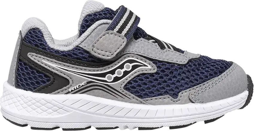  Saucony Ride 10 Little Kid &#039;Navy Grey&#039;