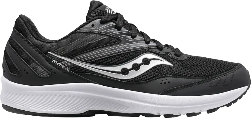  Saucony Cohesion 15 Wide &#039;Black White&#039;