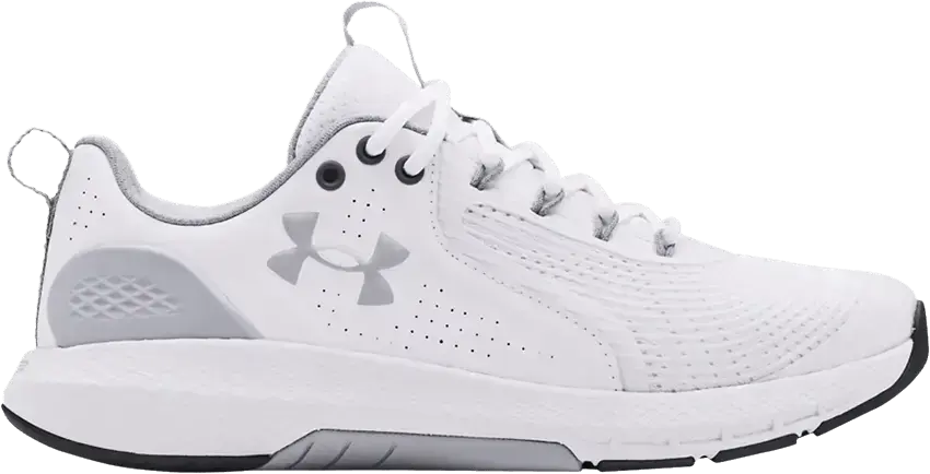 Under Armour Charged Commit 3 4E Wide &#039;White Mod Grey&#039;
